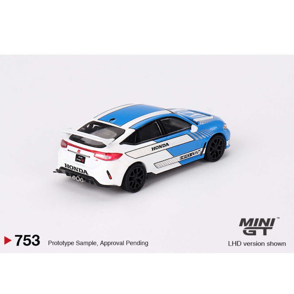 Mini GT 1/64 Honda Civic Type R 2023 Pace Car Blue