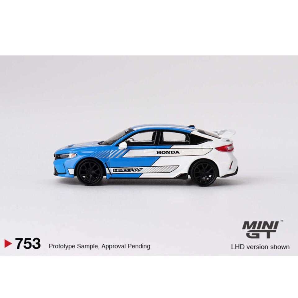 Mini GT 1/64 Honda Civic Type R 2023 Pace Car Blue