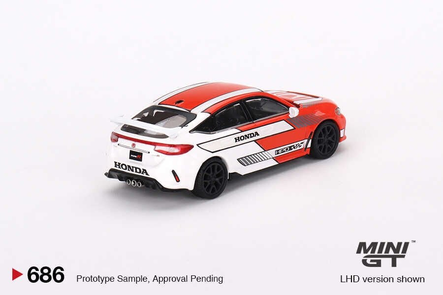 Mini GT 1/64 Honda Civic TYPE R 2023 Pace Car Red