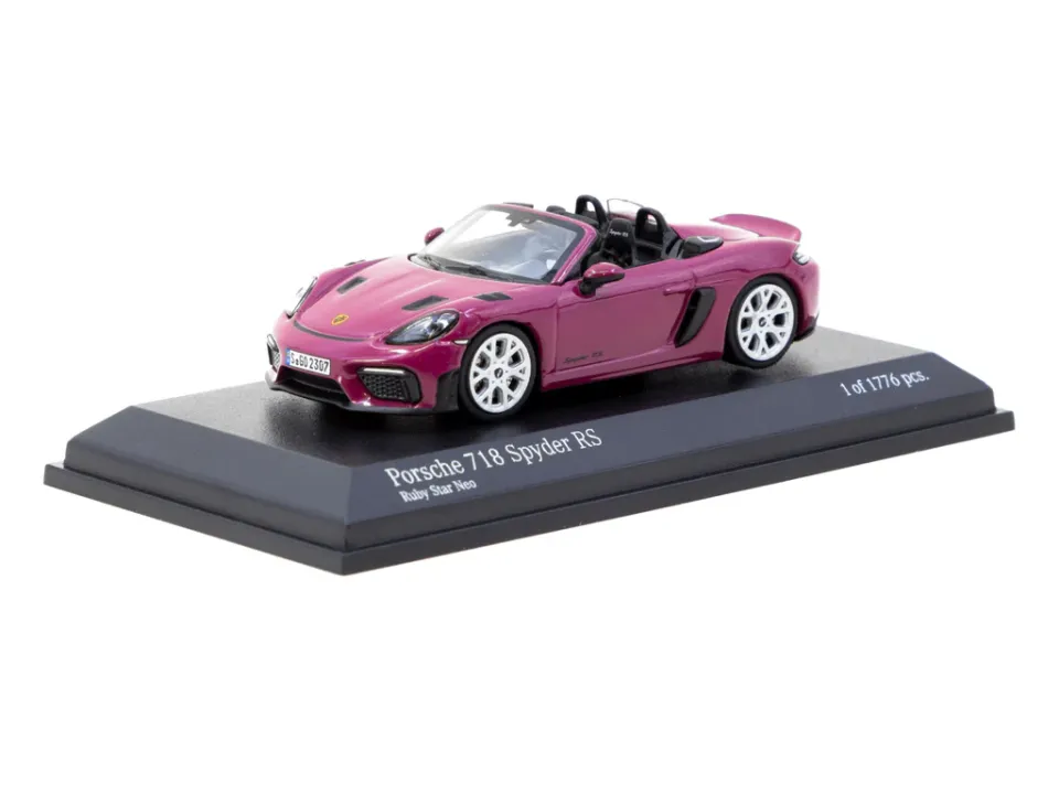 Minichamps X Tarmac Works 1/64 Porsche 718 Spyder RS Ruby Star Neo