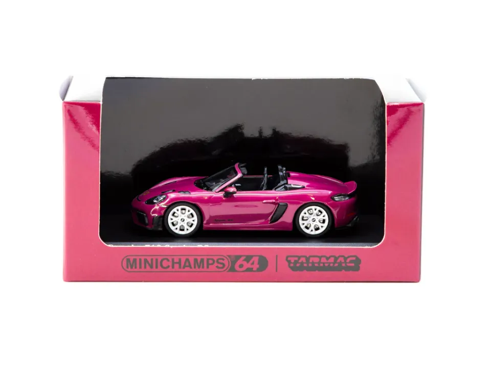 Minichamps X Tarmac Works 1/64 Porsche 718 Spyder RS Ruby Star Neo