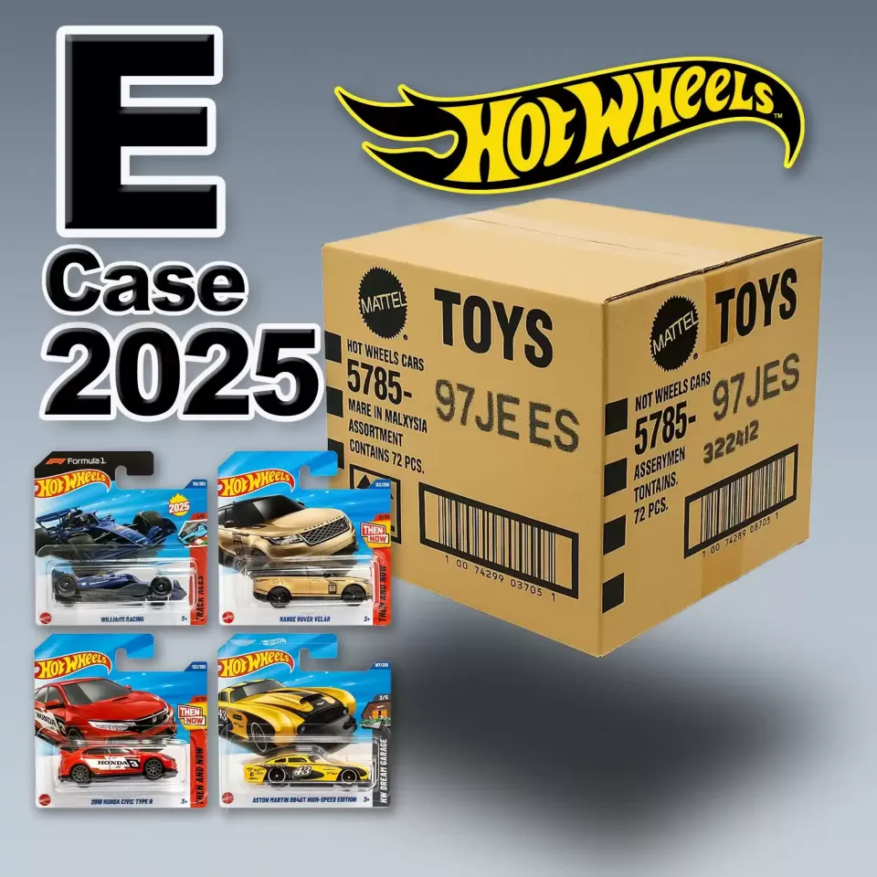 Hot Wheels Tekli Arabalar 2025 E Case - 72 Adetlik Kutu