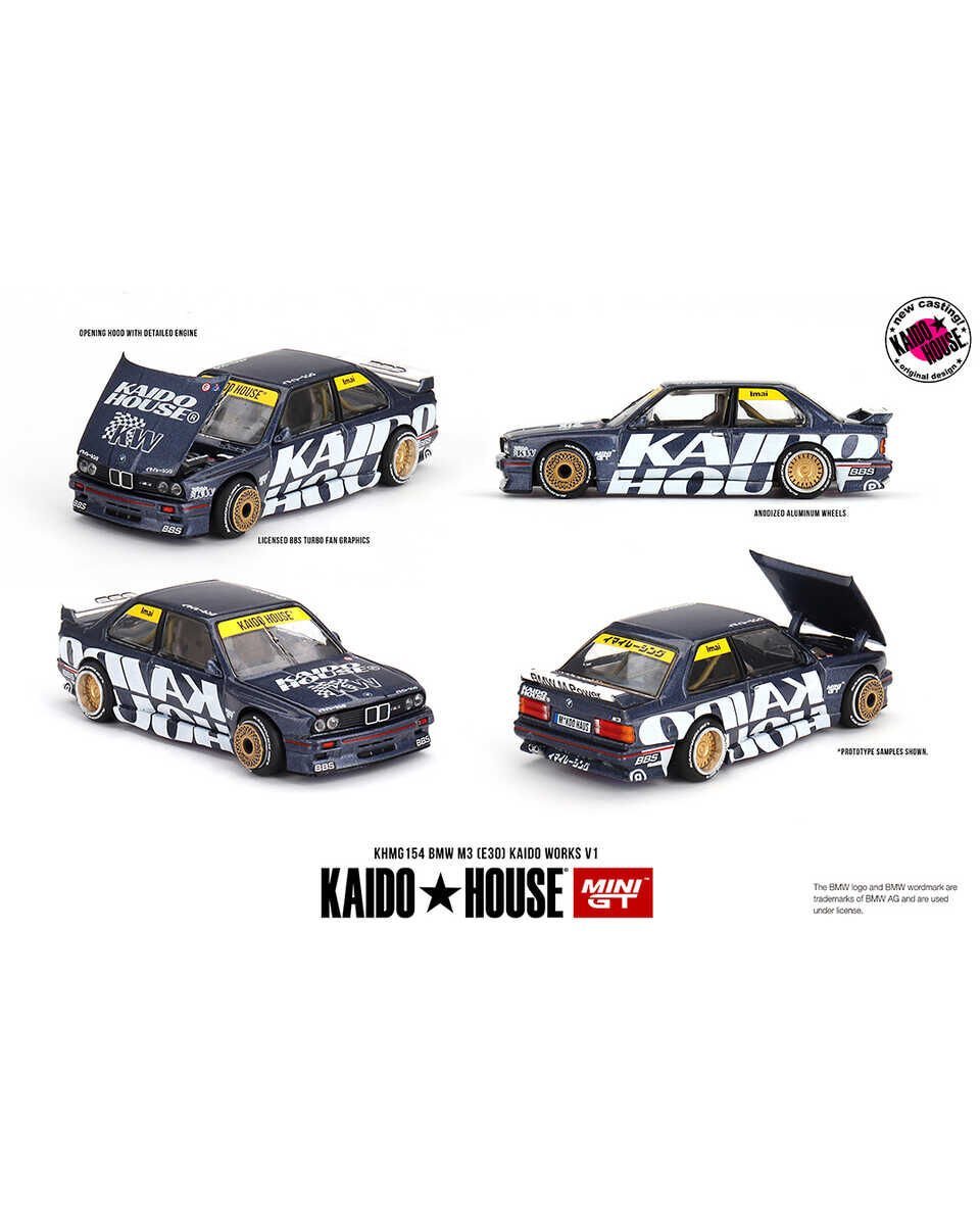 Mini GT 1/64 KaidoHouse BMW M3 (E30) Kaido Works V1