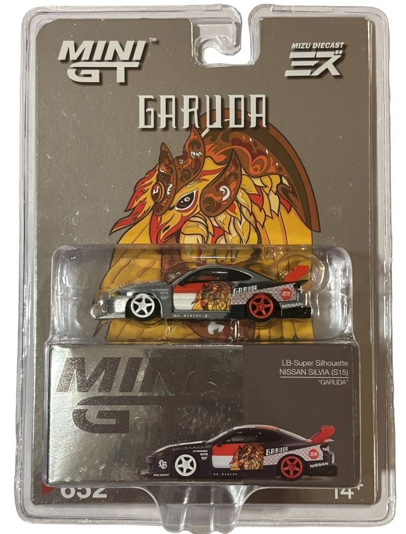 Mini GT 1/64 LB-Super Silhouette Nissan SILVIA (S15)“GARUDA” MINI GT x MIZU Diecast (CHASE)
