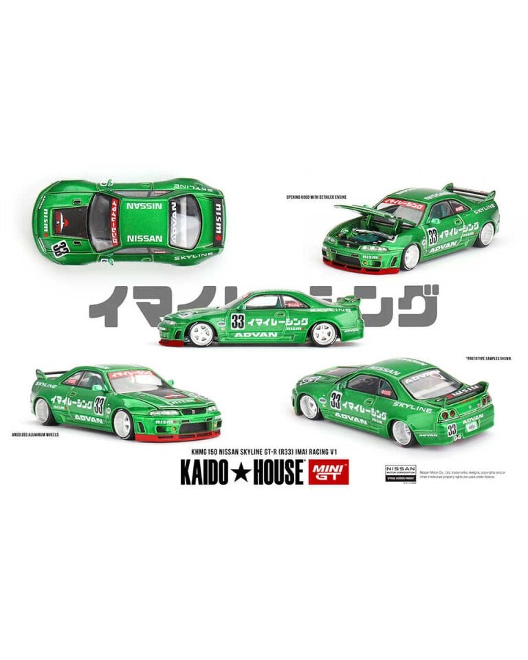 Mini GT 1/64 KaidoHouse Nissan Skyline GT-R (R33) Imai Racing V1