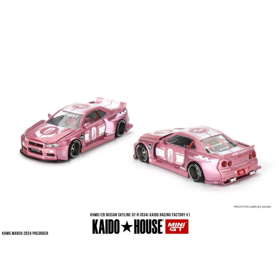 Mini GT 1/64 Nissan Skyline GT-R (R34) KAIDO RACING FACTORY V1 24