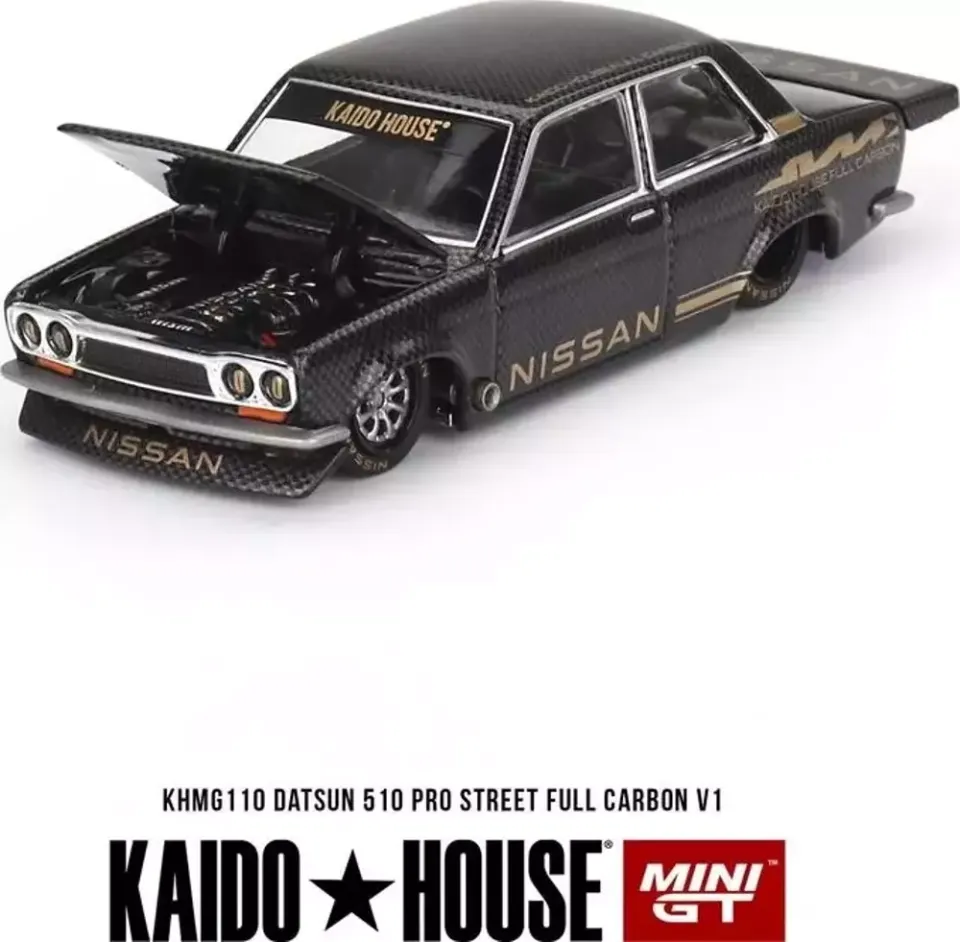 Mini GT 1/64 KaidoHouse Datsun 510 Pro Street Full Carbon V1