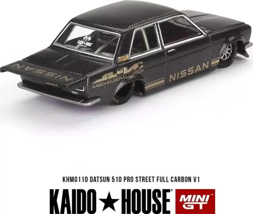 Mini GT 1/64 KaidoHouse Datsun 510 Pro Street Full Carbon V1
