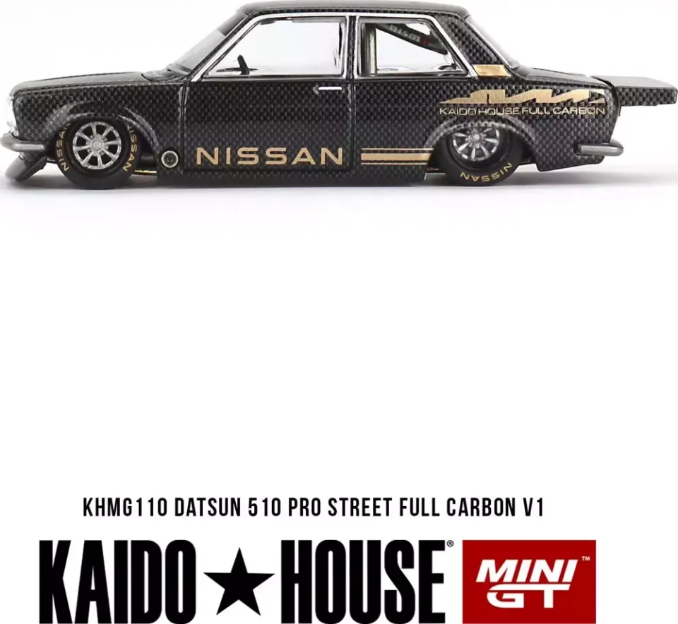 Mini GT 1/64 KaidoHouse Datsun 510 Pro Street Full Carbon V1