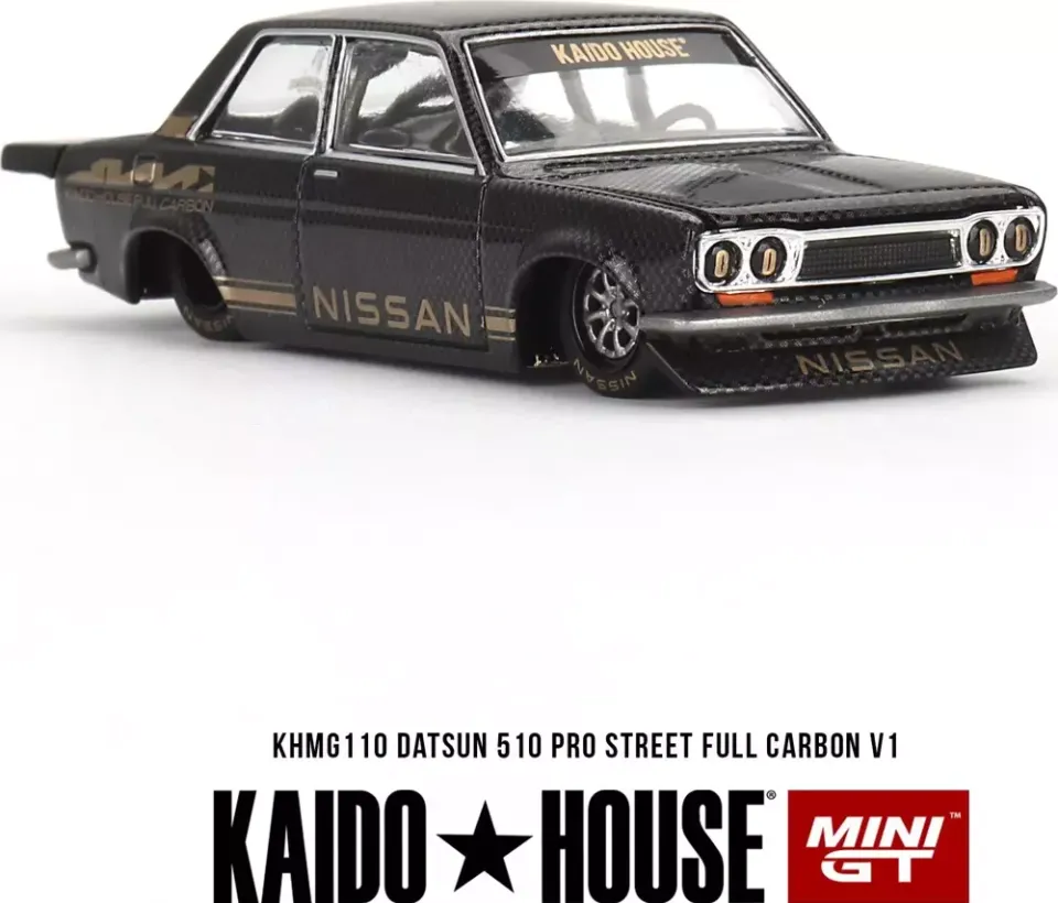 Mini GT 1/64 KaidoHouse Datsun 510 Pro Street Full Carbon V1
