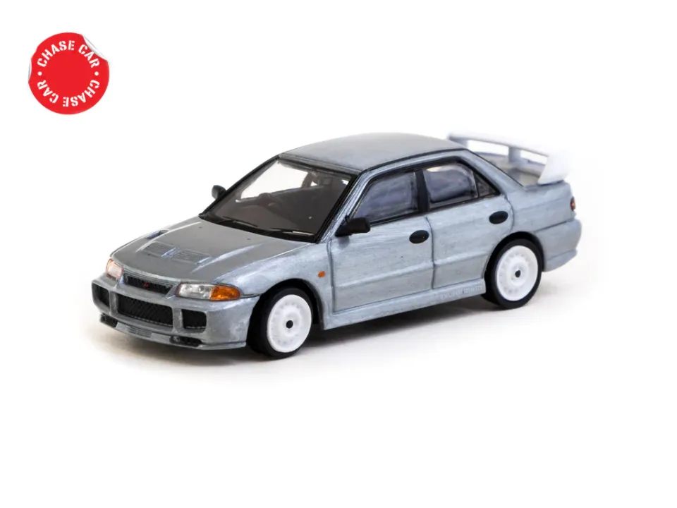 Tarmac Works Tarmac Works 1/64 Mitsubishi Lancer RS Evolution III White - Lamley Special Edition