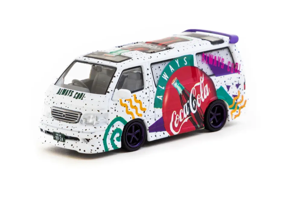 Tarmac Works 1/64 Toyota Hiace Wagon Custom Coca-Cola Delivery Van