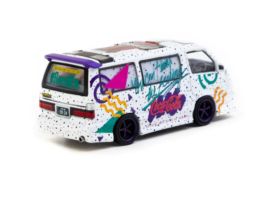 Tarmac Works 1/64 Toyota Hiace Wagon Custom Coca-Cola Delivery Van