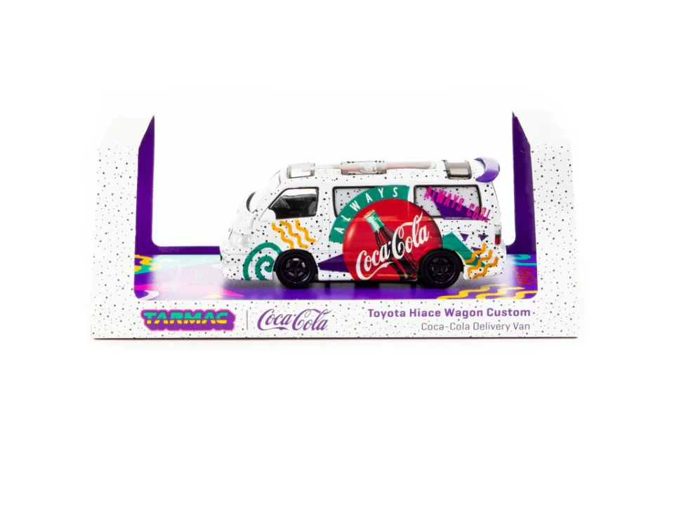 Tarmac Works 1/64 Toyota Hiace Wagon Custom Coca-Cola Delivery Van