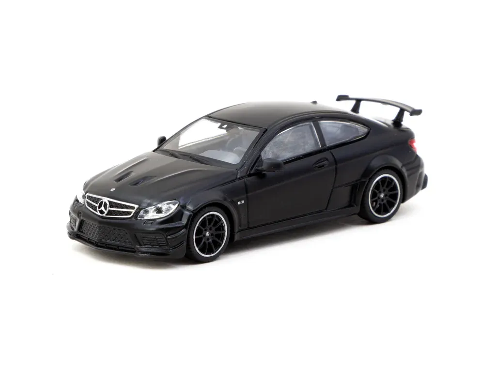 Tarmac Works 1/64 Mercedes-Benz C 63 AMG Coupé Black Series Matte Black