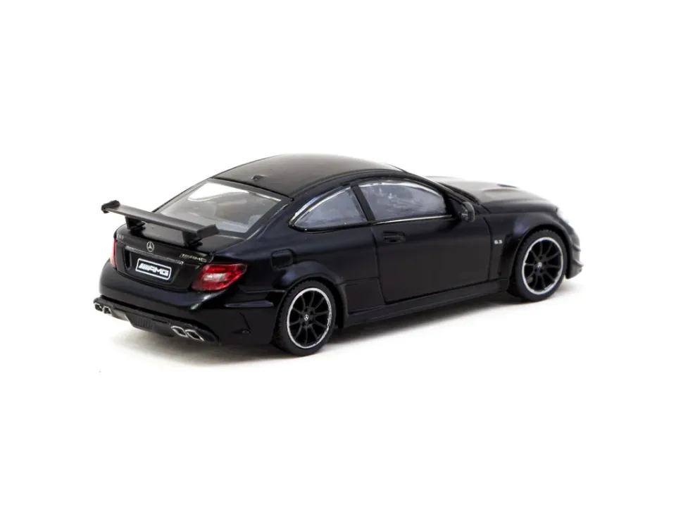 Tarmac Works 1/64 Mercedes-Benz C 63 AMG Coupé Black Series Matte Black