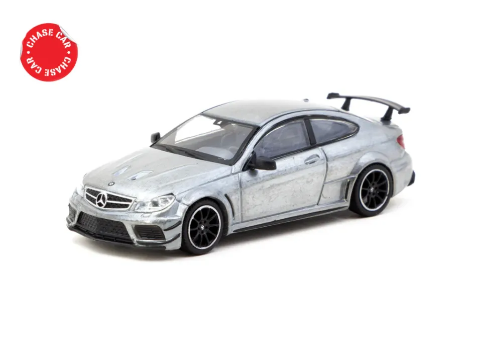 Tarmac Works 1/64 Mercedes-Benz C 63 AMG Coupé Black Series Matte Black