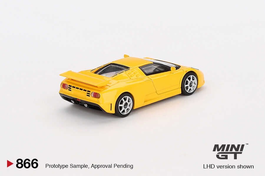 Mini GT 1/64 Bugatti EB110 Super Sport Giallo Bugatti MGT00866