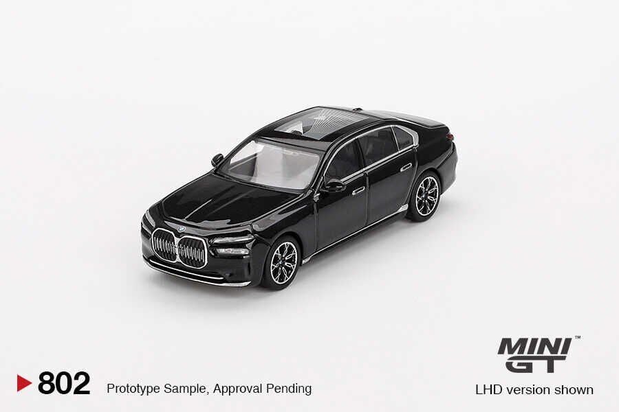 Mini GT 1/64 BMW i7 eDrive50 Black Sapphire - Blister Paket MGT00802
