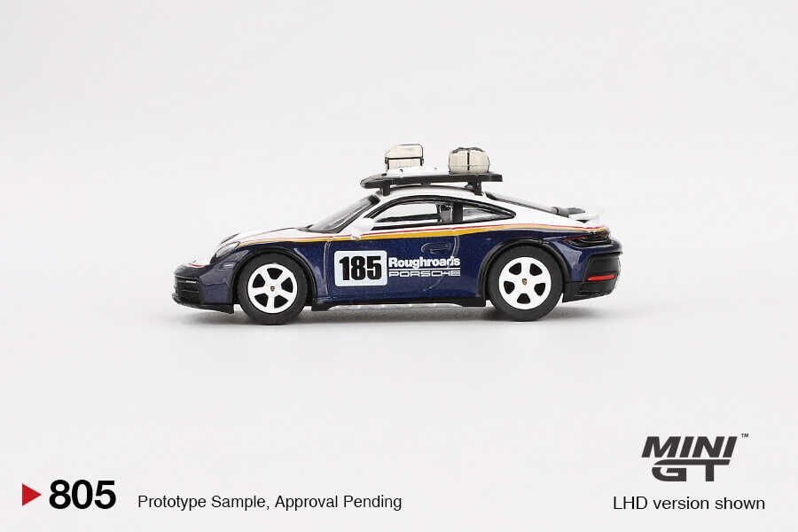 Mini GT 1/64 Porsche 911 Dakar Rallye Design Package White/Gentian Blue Metallic - Blister Paket MGT00805-BL