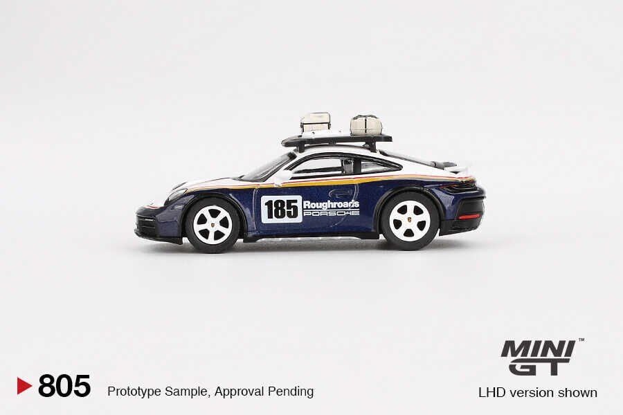 Mini GT 1/64 Porsche 911 Dakar Rallye Design Package White/Gentian Blue Metallic - Blister Paket MGT00805
