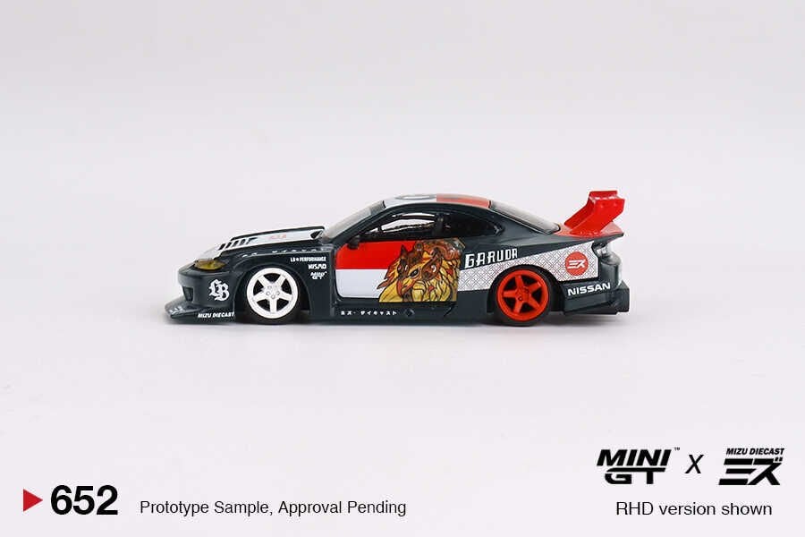 Mini GT 1/64 LB-Super Silhouette Nissan SILVIA (S15)“GARUDA” MINI GT x MIZU Diecast MGT00652