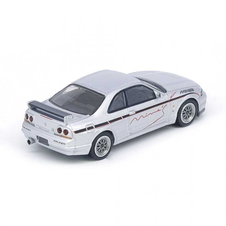 Inno64 1/64 Nissan Skyline GT-R R33 Tuned by Mines Silver IN64-R33-MINES-S