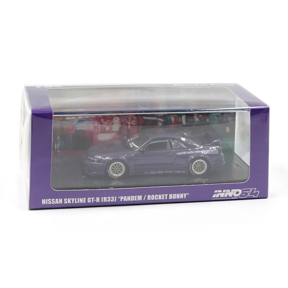 Inno 1/64 Nissan Skyline GT-R (R33) ''PANDEM ROCKET BUNNY'' Purple IN64-R33P-PPL