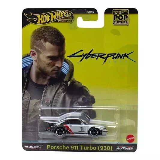 Hot Wheels Premium  Pop Culture Arabalar Cyberpunk 2077 Porsche 911 Turbo (930) HXD95