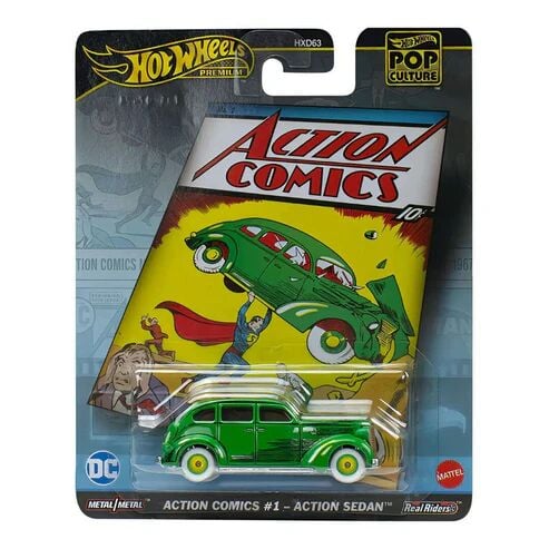 Hot Wheels Premium  Pop Culture Arabalar Action Comics #1 Action Sedan HVJ50