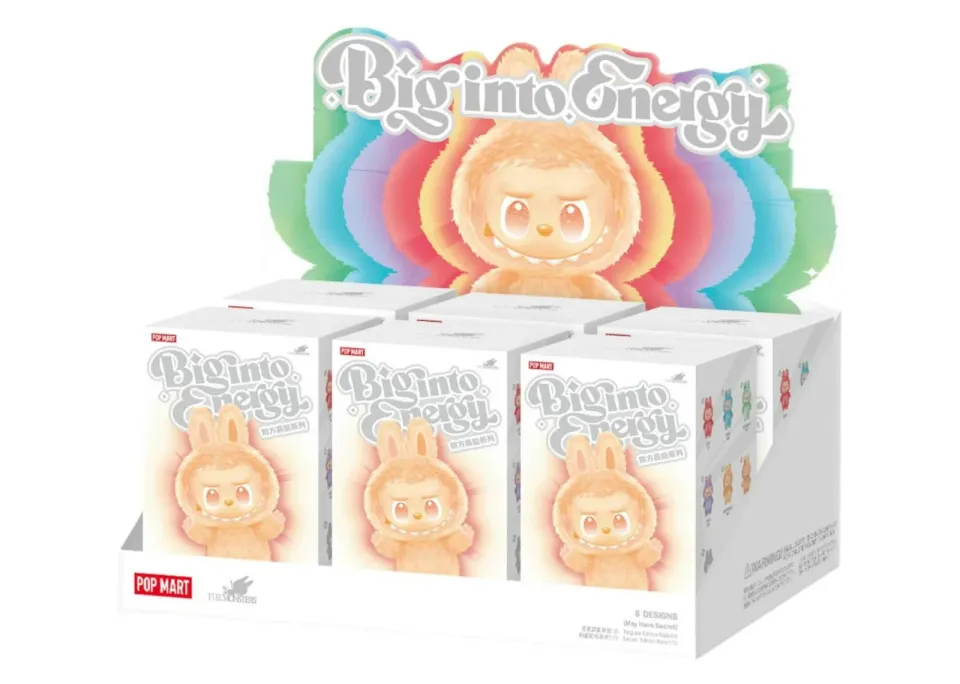 POP MART - Labubu The Monsters Big Into Energy Serisi – Tekli Sürpriz Kutu Peluş Figür Seti