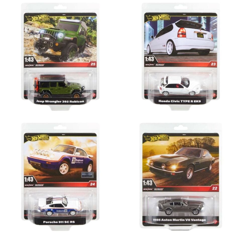 Hot Wheels Premium Cars 1:43 4'lü Set