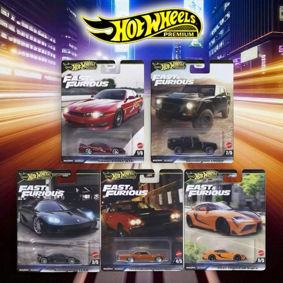 Hot Wheels Fast&Furious Temalı Beşli Araba Serisi HNW46 979L