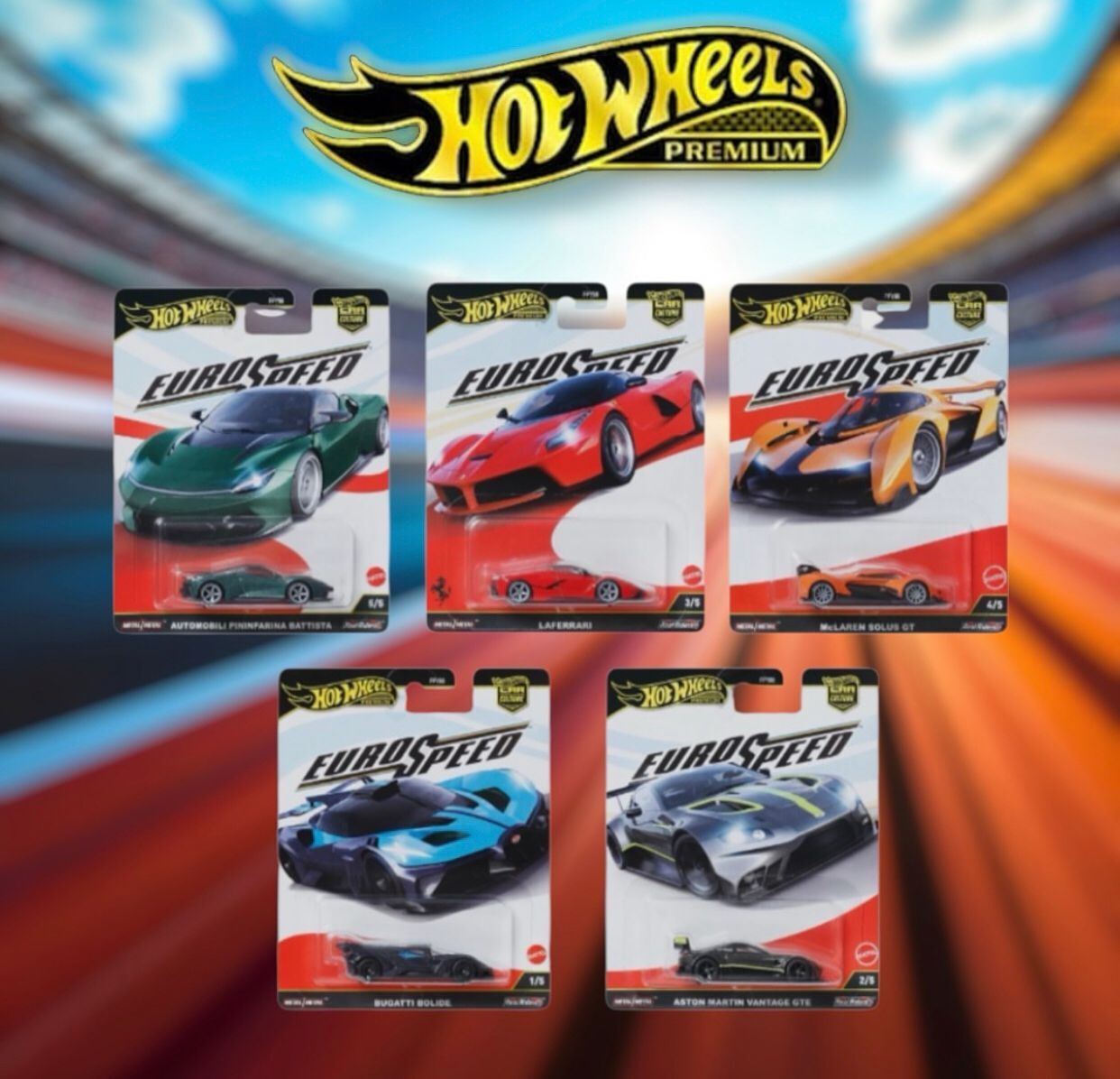 Hot Wheels PremiumCar Culture 2025 - Euro Speed  Set