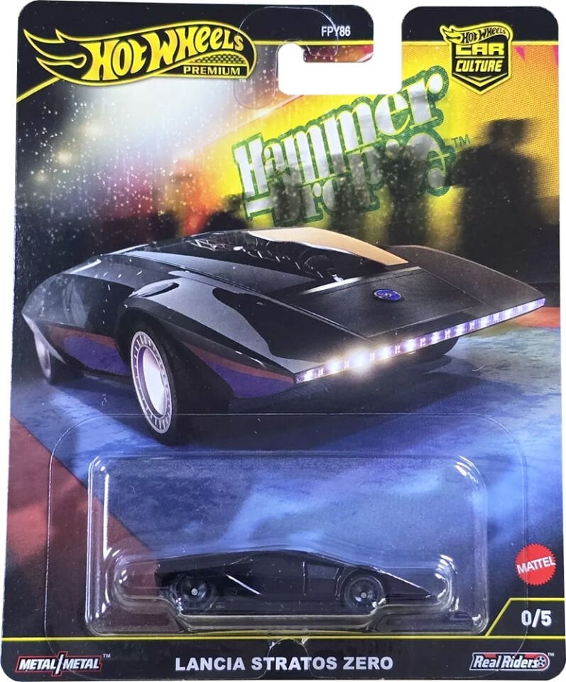 Hot Wheels Premium Hammer Drop Set - Lancia Stratos Zero Chase