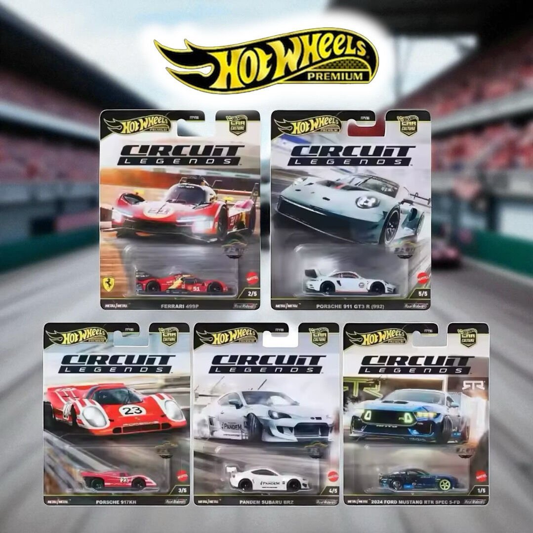 Hot Wheels Premium Car Culture - Circuit Legends 5'li Set (2025) FYP86