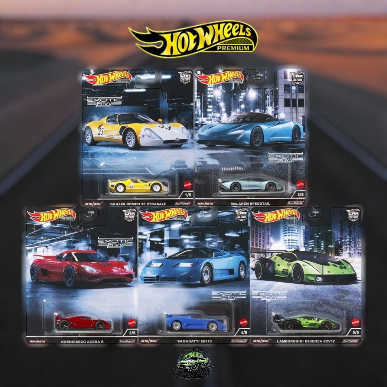 Hot Wheels Premium Car Culture Exotic Envy Set