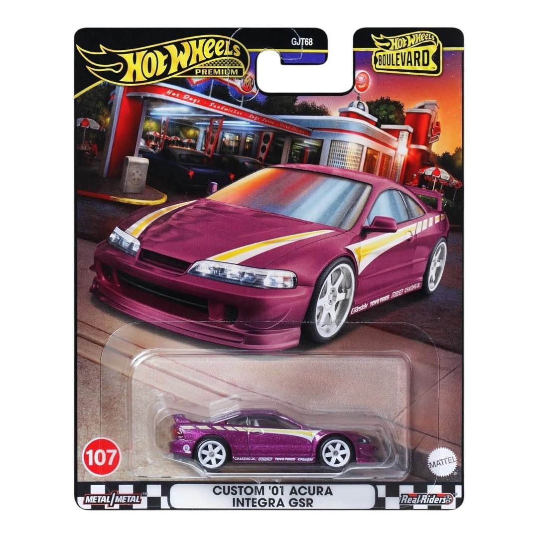 Hot Wheels Premium Boulevard  2024 - Mix 4 -  Custom 01 Acura Integra GSR 107