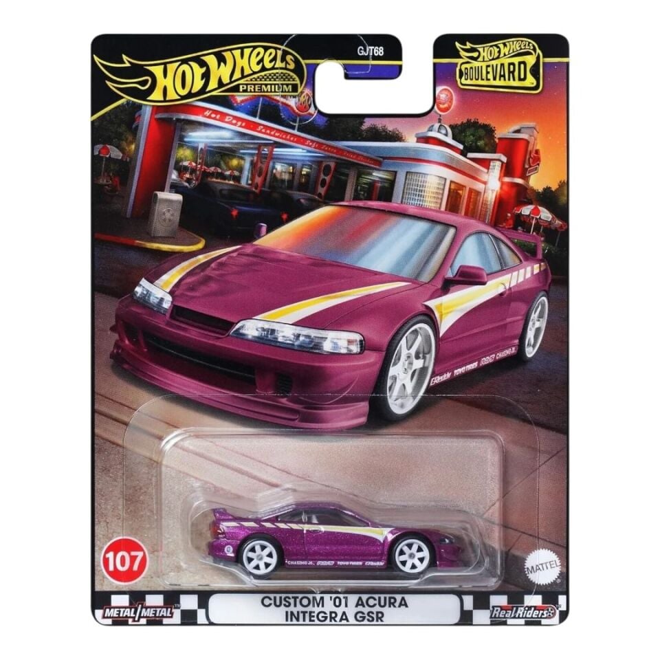 Hot Wheels Premium Boulevard  2024 - Mix 4 -  Custom 01 Acura Integra GSR 107