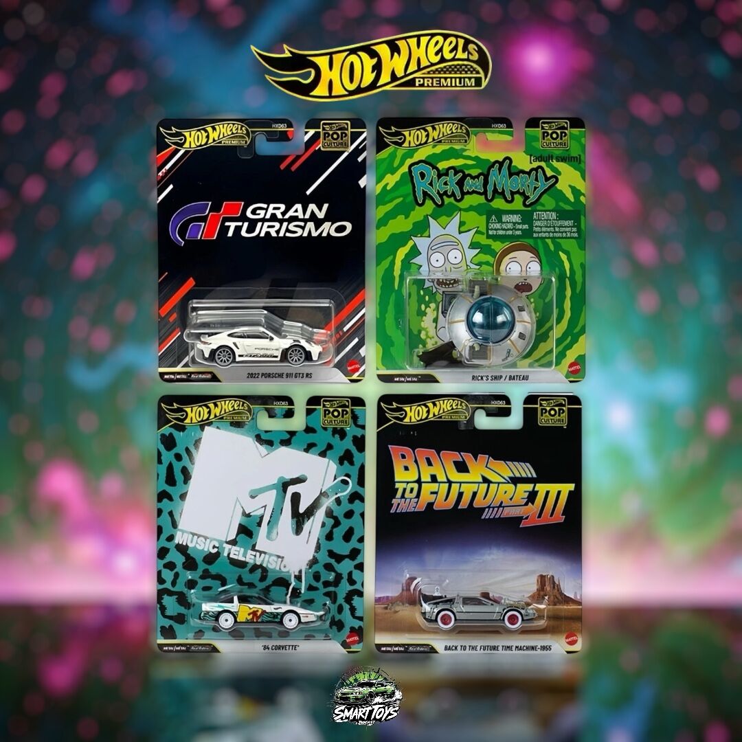 Hot Wheels Premium Pop Culture Arabalar 4'lü Set HXD63-979P