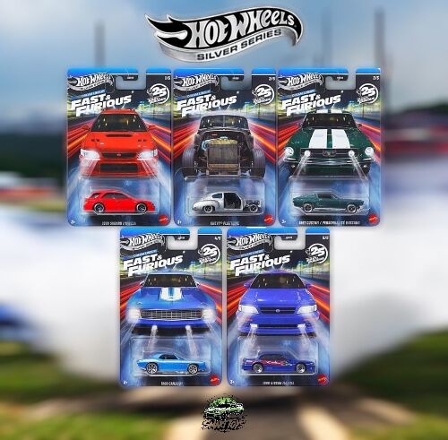 Hot Wheels Silver Series F&F 25.Yıl Beşli Araba Seti