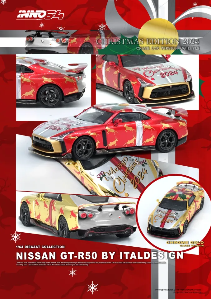 Inno64 1/64 Nissan GT-R50 XMAS 2024 Special Edition IN64-R50-XMAS24