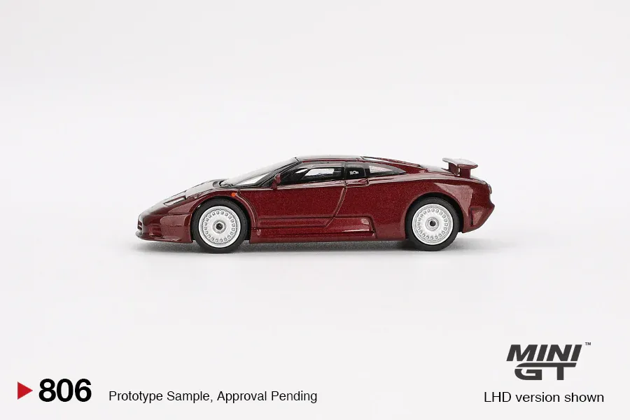 Mini GT 1/64 Bugatti EB110 GT Dark Red Metallic - Blister Paket MGT00806-BL