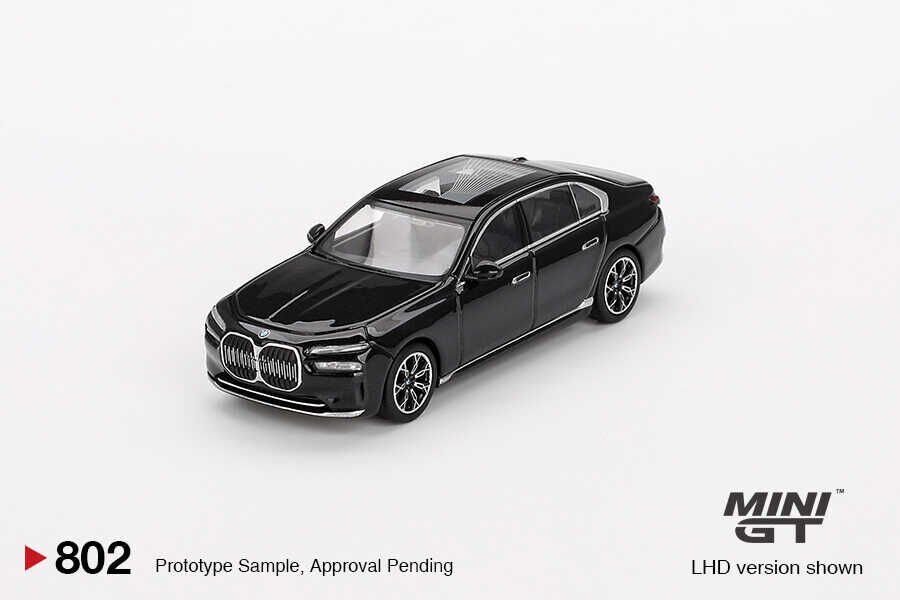 Mini GT 1/64 BMW i7 eDrive50 Black Sapphire - Blister Paket MGT00802