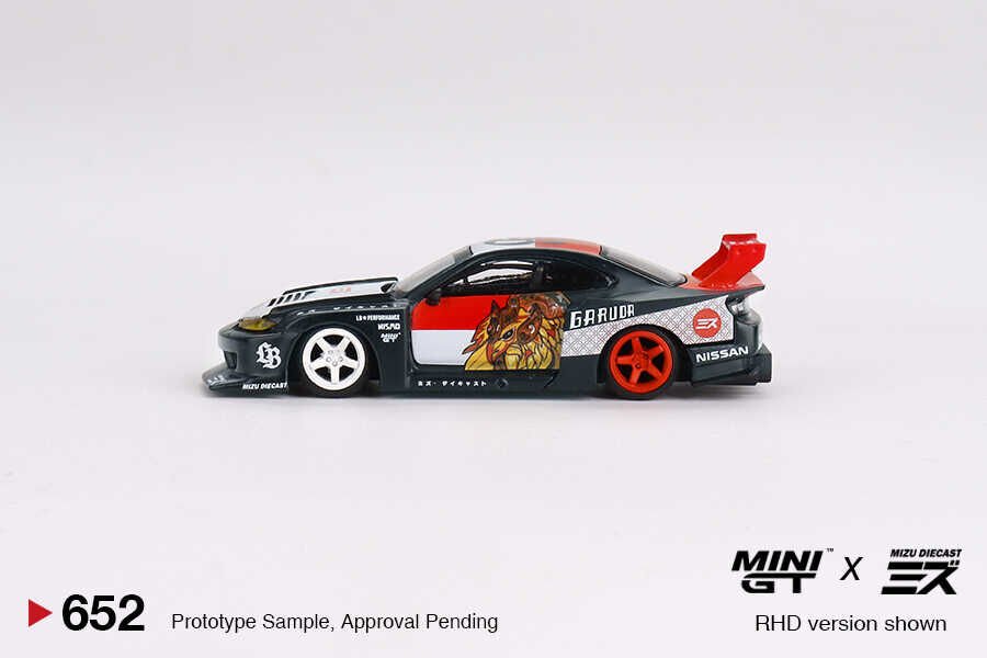 Mini GT 1/64 LB-Super Silhouette Nissan SILVIA (S15)“GARUDA” MINI GT x MIZU Diecast MGT00652
