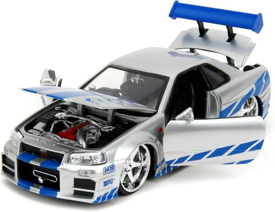 Jada 1/24 Fast and Furious 2002 Nissan Skyline GT-R R34 253203044