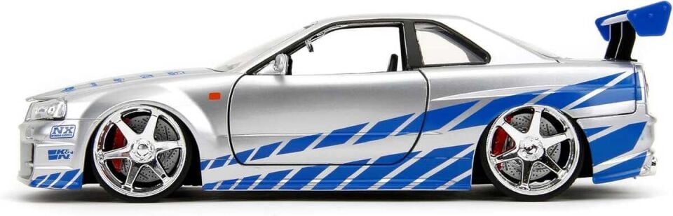 Jada 1/24 Fast and Furious 2002 Nissan Skyline GT-R R34 253203044