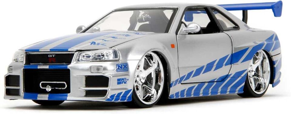 Jada 1/24 Fast and Furious 2002 Nissan Skyline GT-R R34 253203044