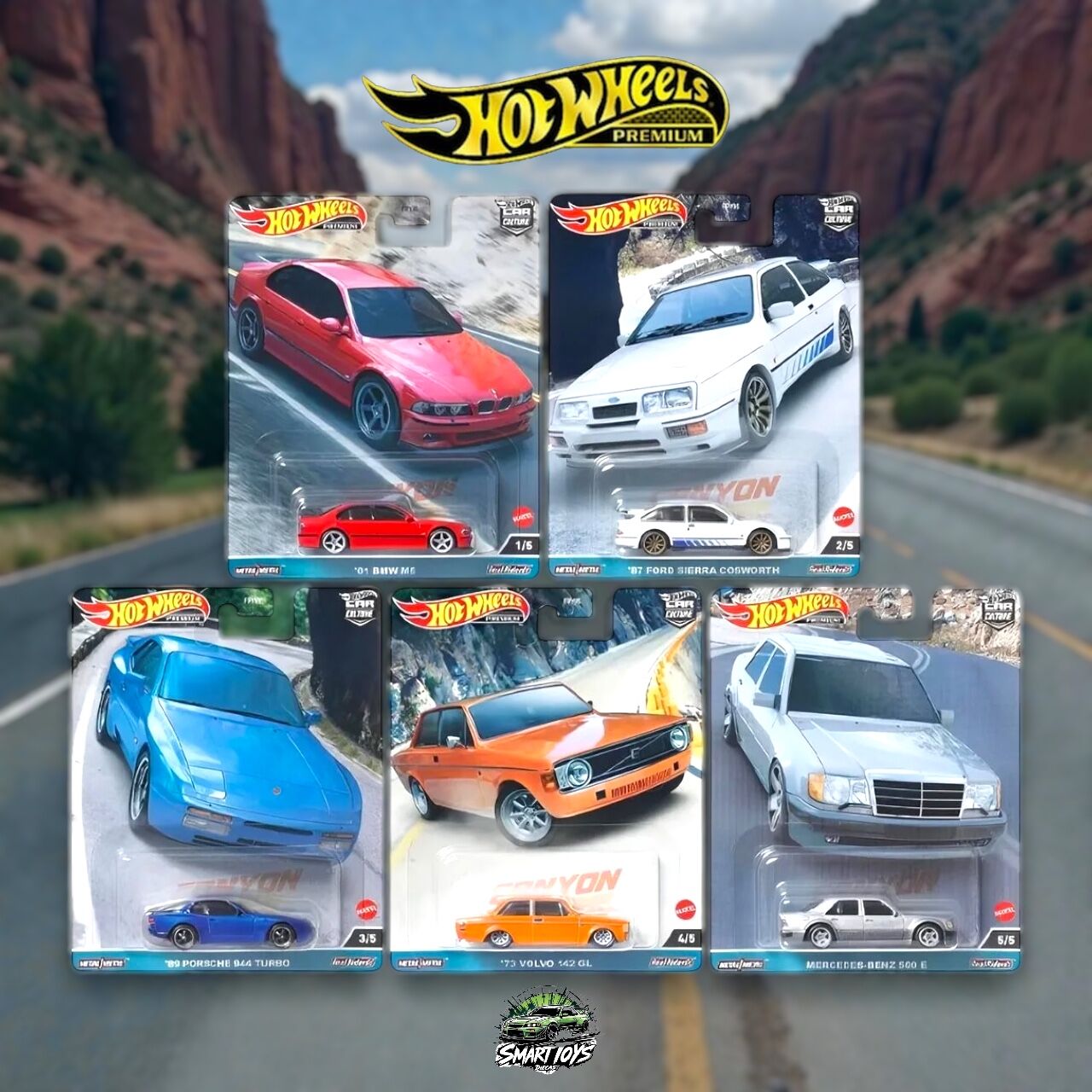 Hot Wheels Premium Car Culture Canyon Warriors Set FPY86