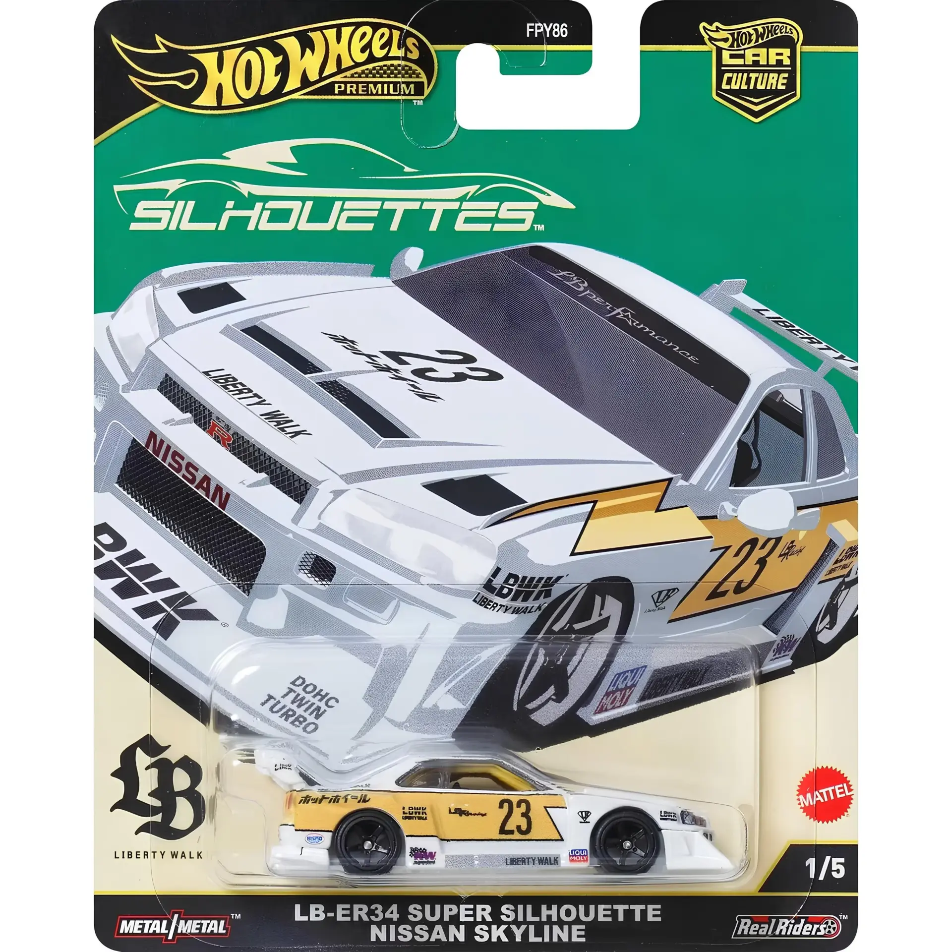 Hot Wheels Premium Car Culture - LB-ER34 Super Silhouette Nissan Skyline